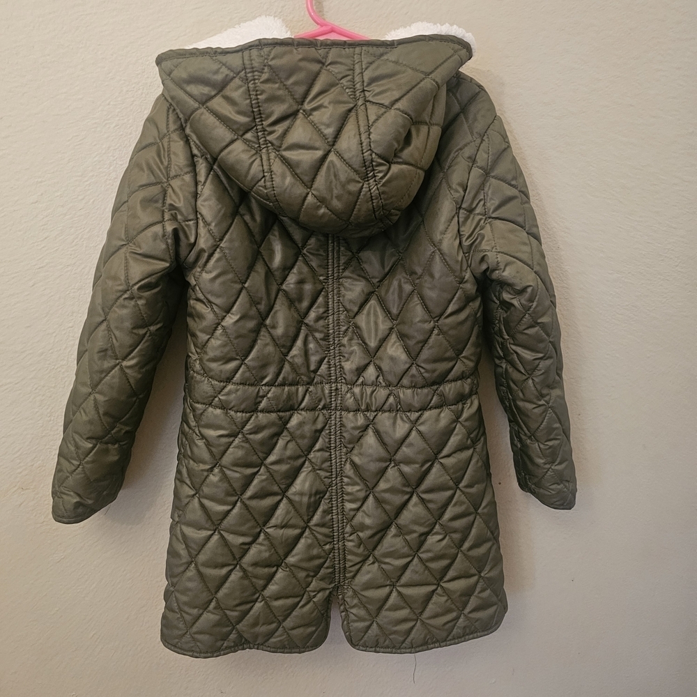 Urban Republic Olive Quilted Kids Puffer Jacket - Picture 6 of 9